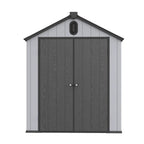 Abri de jardin en résine toutes saisons avec plancher de 1,8 m x 1,2 m / 1,8 m x 2,4 m / 2,4 m x 1,8 m / 2,4 m x 3 m, abri à outils Spire
