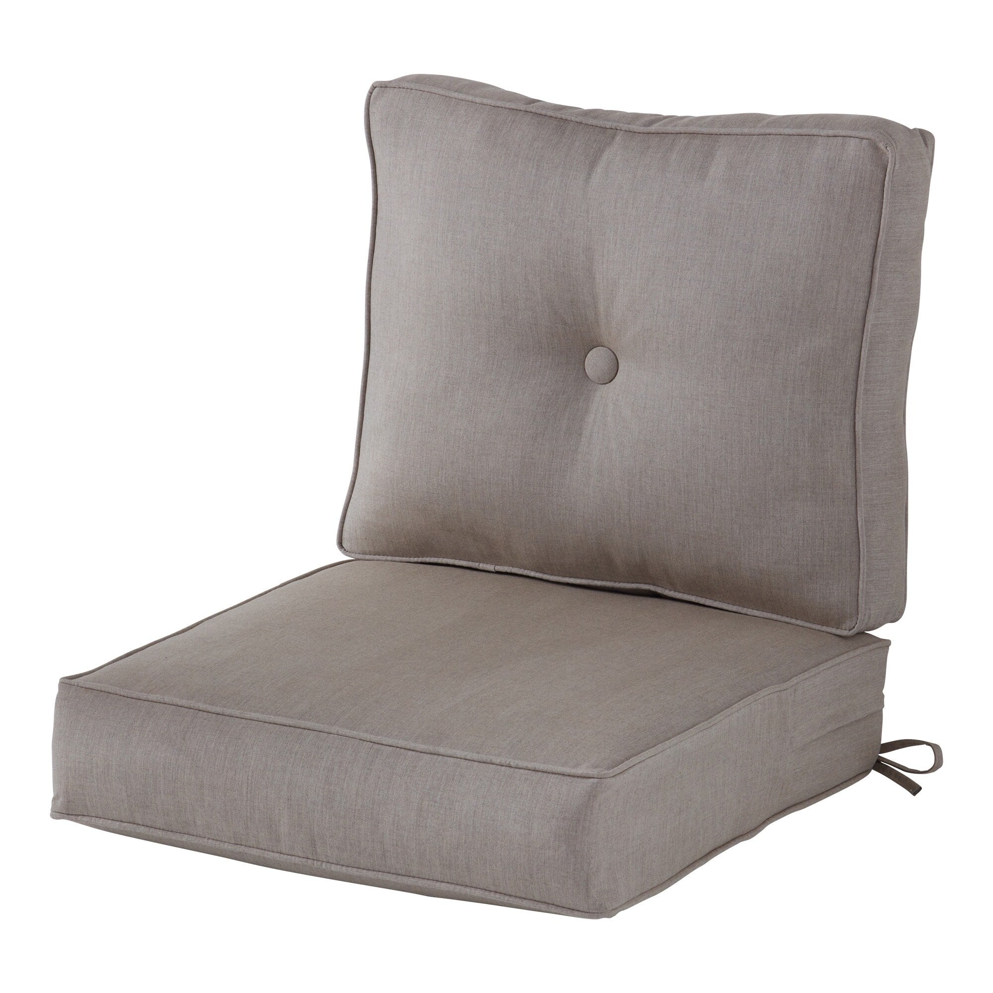Ensemble de 2 coussins d'extérieur Sunbrella haut de gamme à assise profonde