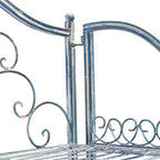 SAFAVIEH Bryn Étagère de boulanger d'extérieur victorienne en fer forgé à 4 niveaux - 63,5 cm l x 38,1 cm P x 160 cm H - 25L x 15P x 63H