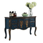 Console de rangement en bois "café français" avec tiroirs