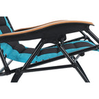 Fauteuil de relaxation zéro gravité XL surdimensionné et rembourré, avec accoudoirs plus larges, inclinable et porte-gobelet - N/A