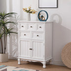 Meuble d'appoint rustique en bois marron pour le rangement du salon