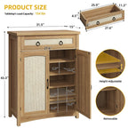 Moasis Meuble de rangement pour chaussures à 5 niveaux et 20 paires avec portes doubles pour entrée