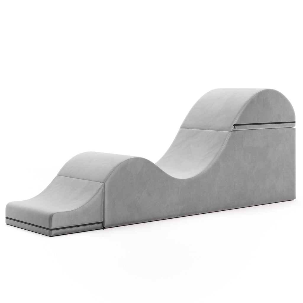 Avana Kami Chaise convertible / Yoga & Massage - Pouf 2 en 1 avec chaise longue de yoga pliable dissimulée, microvelours - N/A