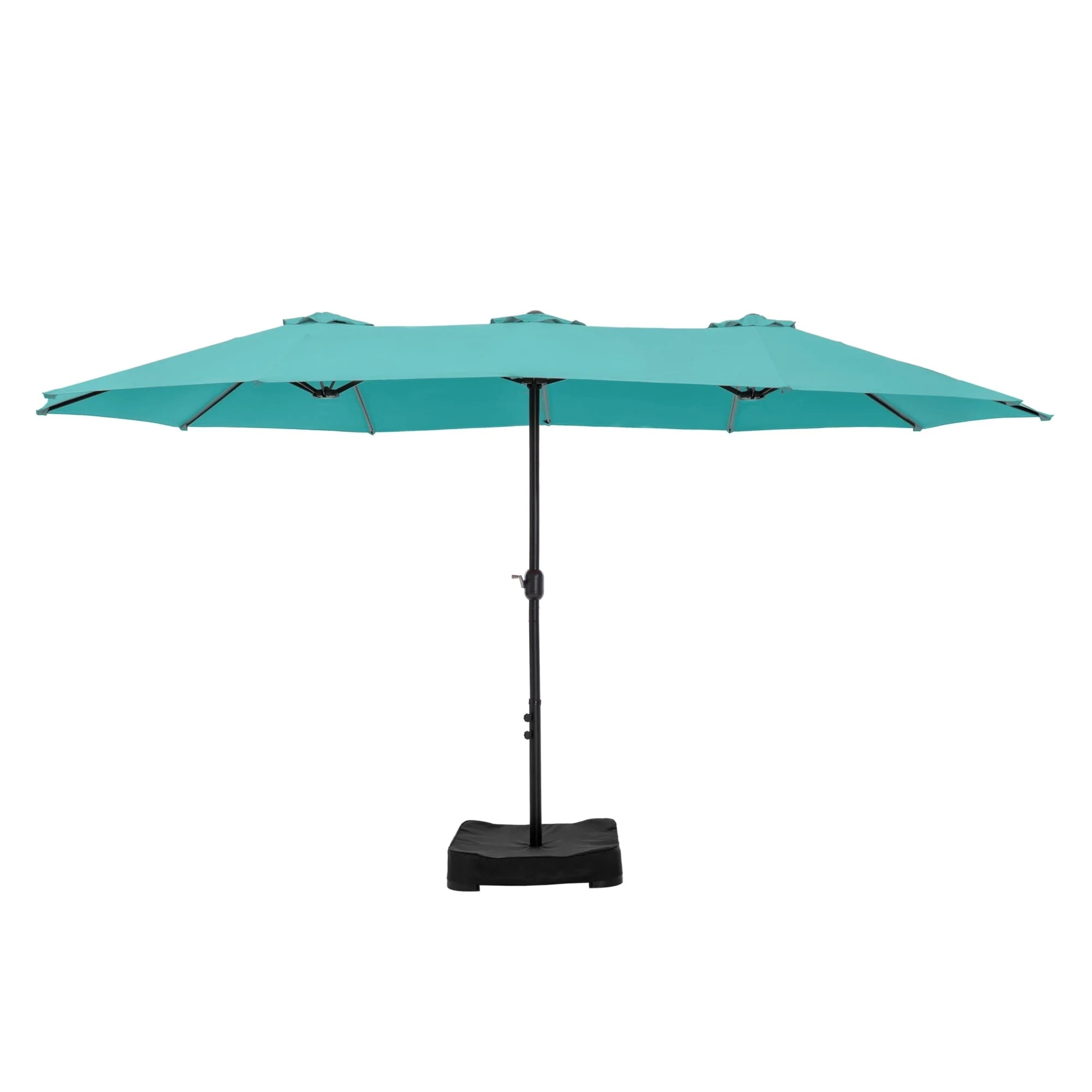 MAISON ARTS Parasol double de 4,5 m pour terrasse, grande taille, avec pied inclus