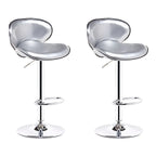 Tabourets de bar pivotants à 360° en similicuir, avec siège baquet réglable en hauteur