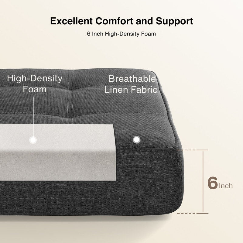 Chaise convertible 3-en-1, chaise pliable, lit-méridienne dépliable