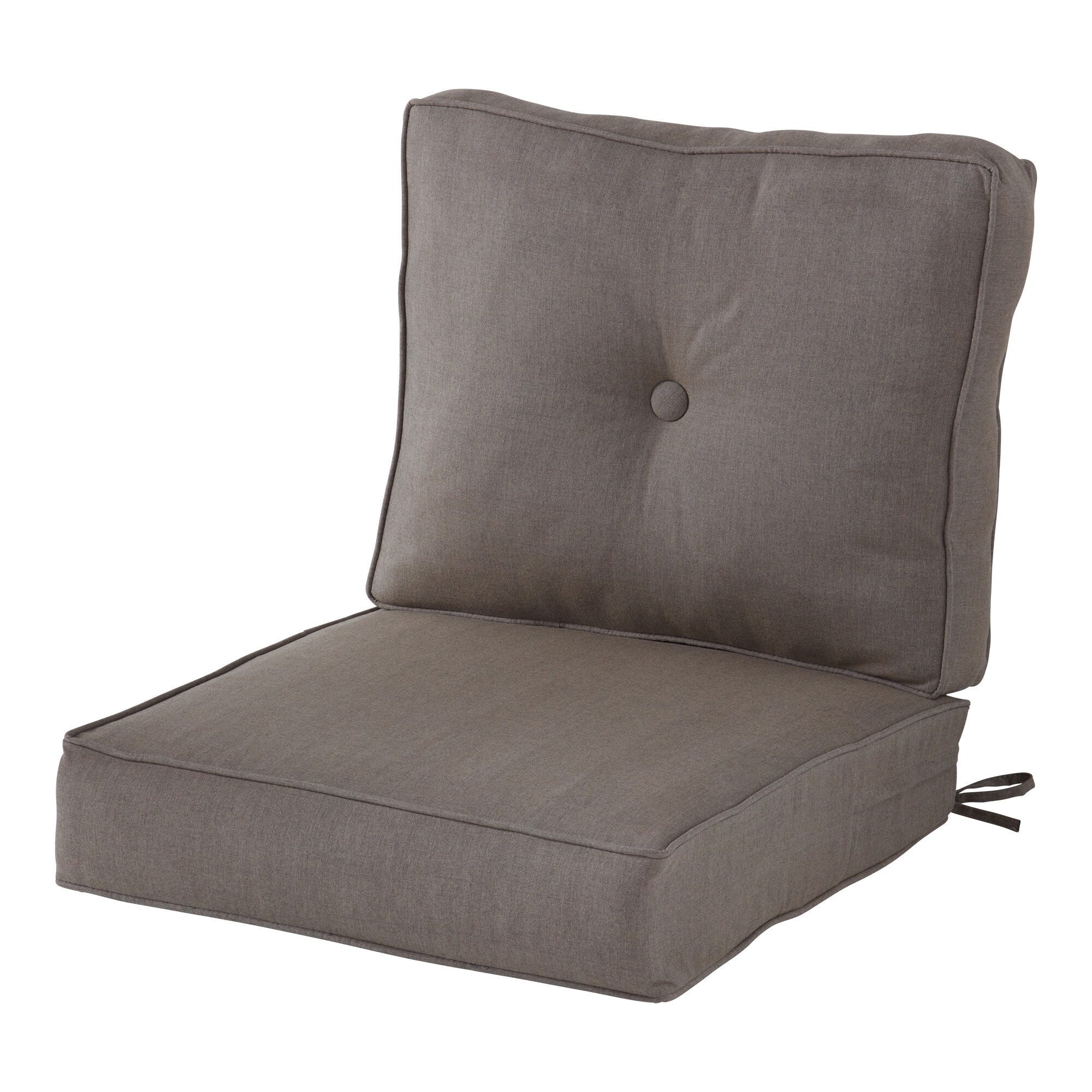 Ensemble de 2 coussins d'extérieur Sunbrella haut de gamme à assise profonde