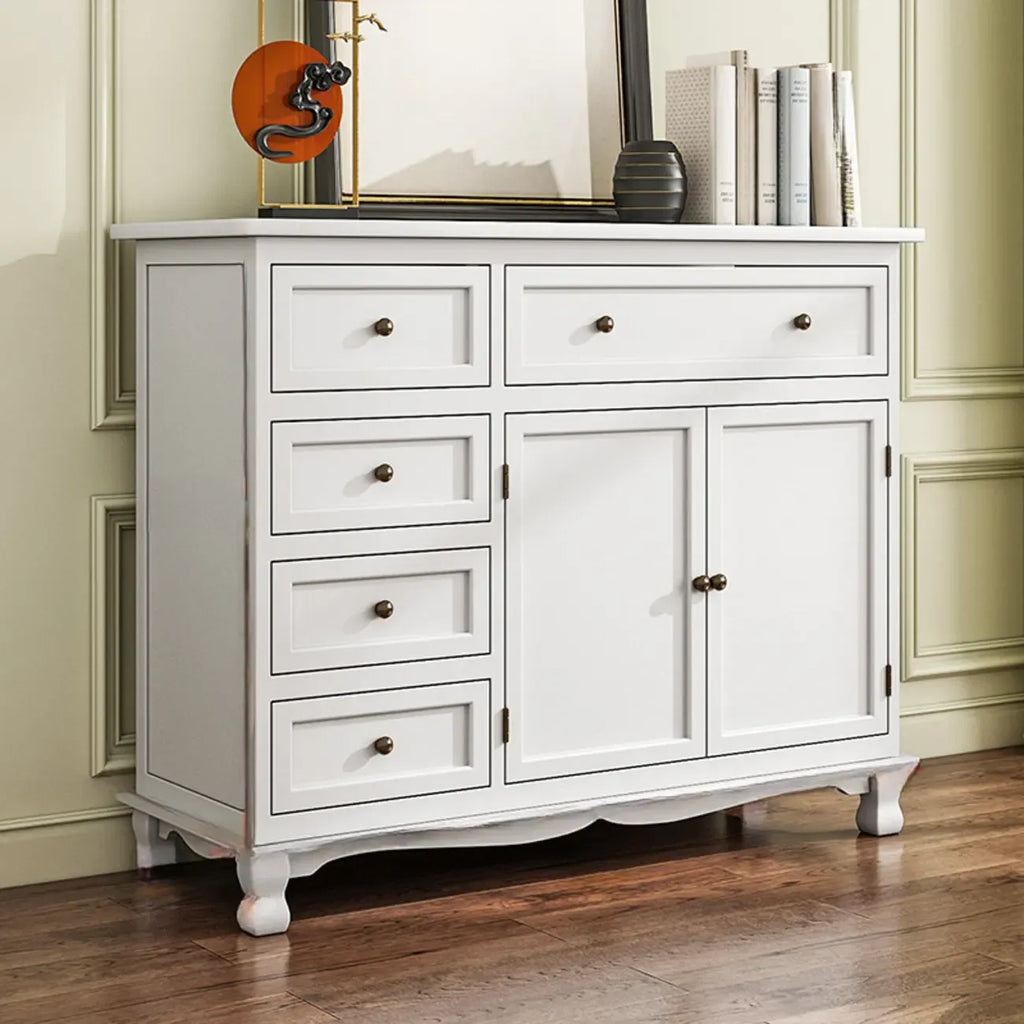 Meuble d'appoint rustique en bois marron pour le rangement du salon