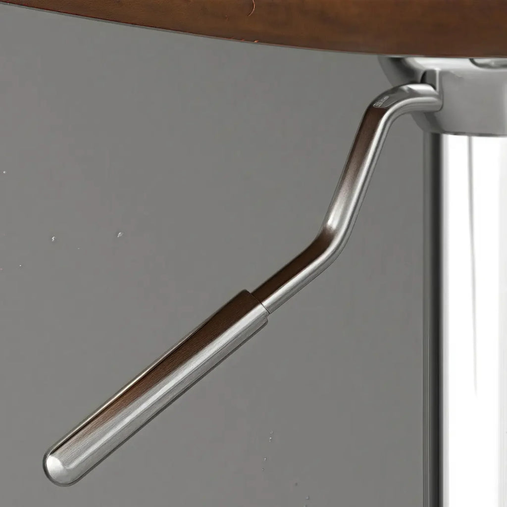 Tabouret de bar réglable pivotant en cuir rembourré