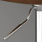 Tabouret de bar réglable pivotant en cuir rembourré