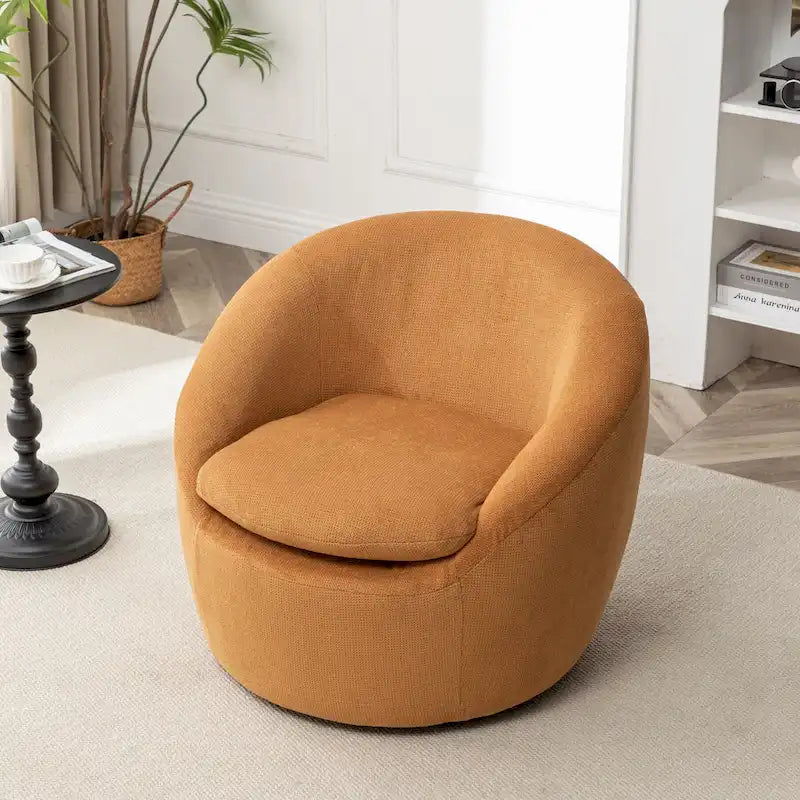 Fauteuil pivotant - Rotation à 360° - Tissu bouclé
