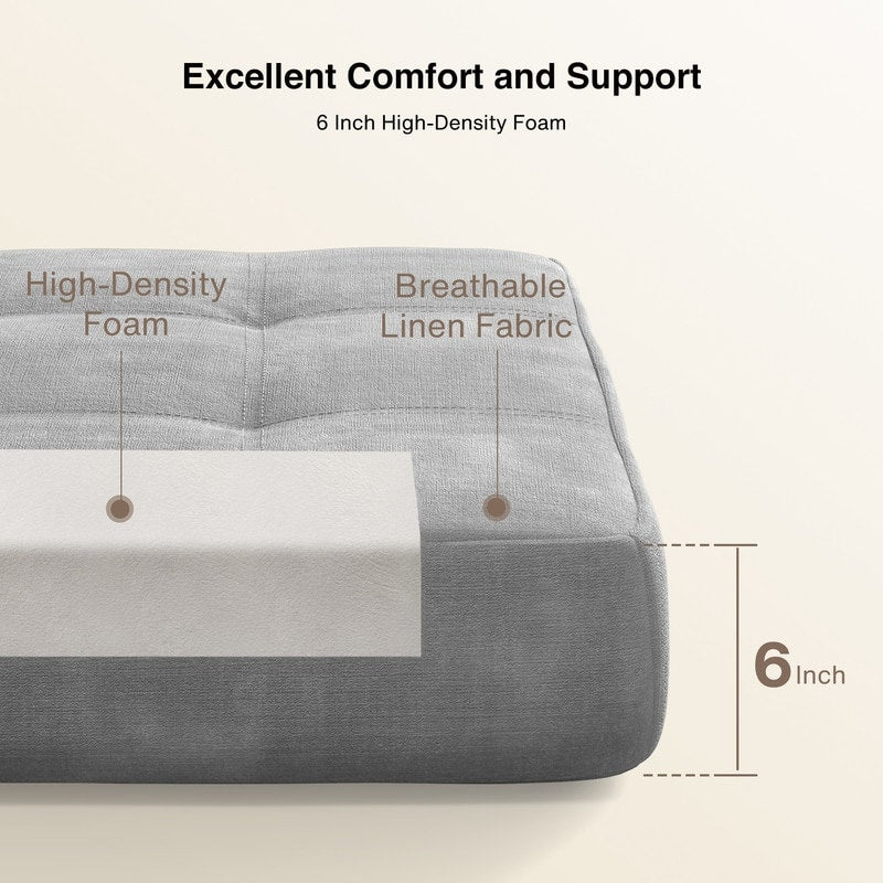 Chaise convertible 3-en-1, chaise pliable, lit-méridienne dépliable