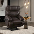 Christopher Knight Home - Fauteuil inclinable électrique avec deux moteurs, fonction massage et chauffage, porte-gobelets et support de téléphone réglable