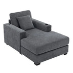 Trois tailles de chaise longue surdimensionnée avec oreillers