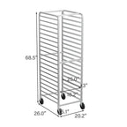 Support de cuisson en acier inoxydable à 10 ou 20 niveaux pour plaques de cuisson et moules à petits pains
