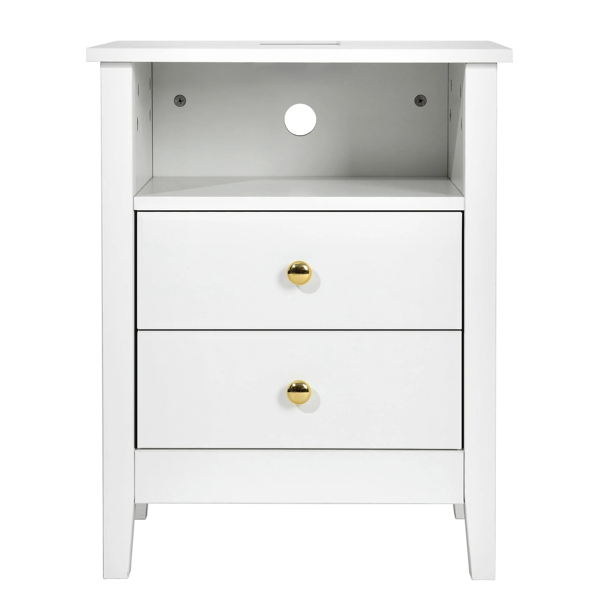Tables de chevet lot de 2 avec station de recharge table d'appoint avec 2 tiroirs avec ports USB et prises de courant chevet de lit