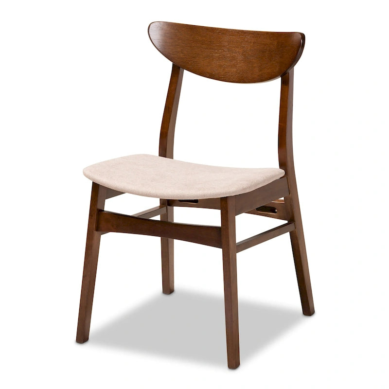 Ensemble de 4 chaises de salle à manger transitionnelles modernes du milieu du siècle Parlin