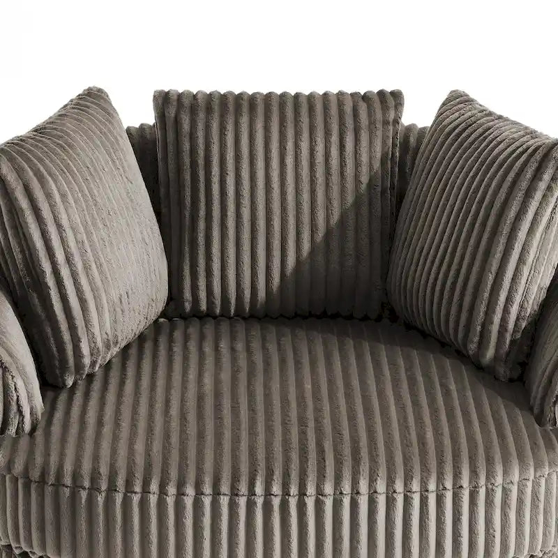 Fauteuil pivotant cylindrique déhoussable à accoudoirs encastrés DREAMSIDEA