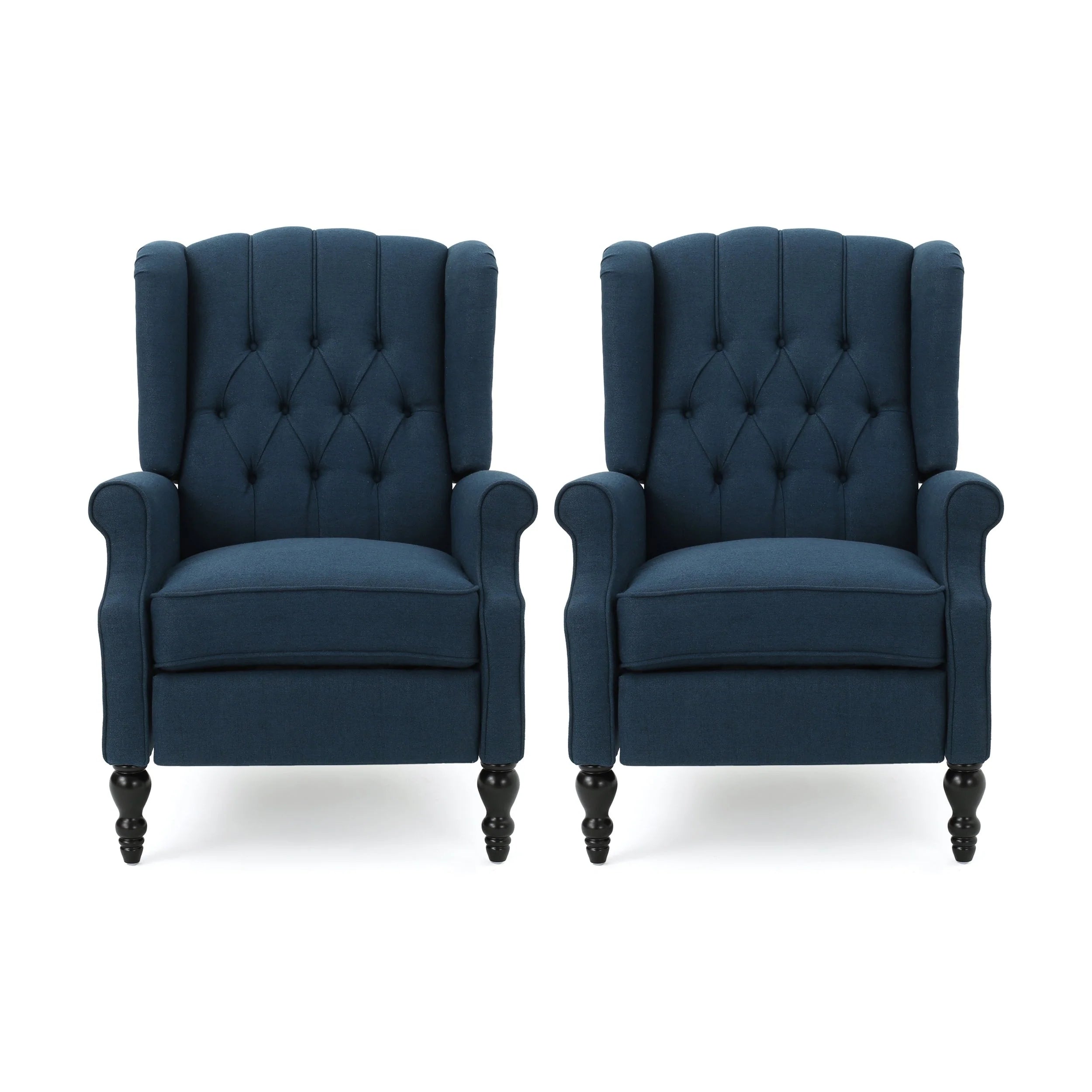 Fauteuils inclinables en tissu touffeté Walter (lot de 2) par Christopher Knight Home