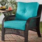 Ensemble de 2 coussins d'extérieur Sunbrella haut de gamme à assise profonde