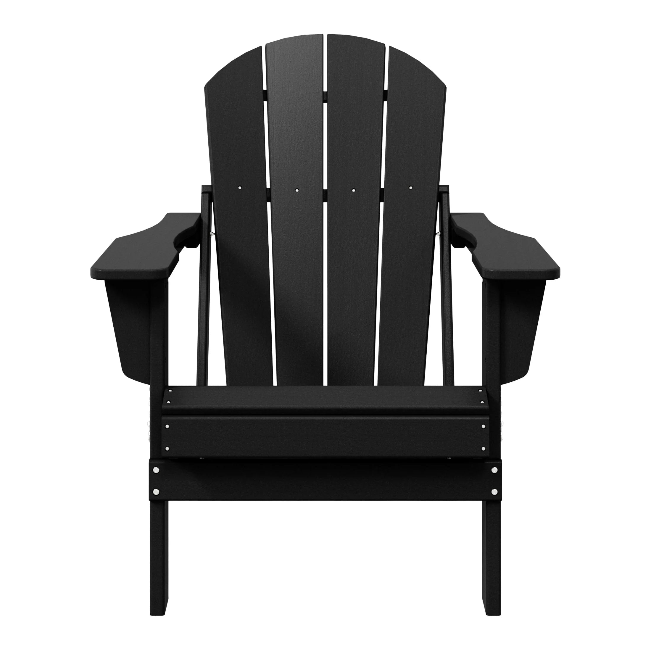 Chaise Adirondack pliante de patio d'extérieur tout temps résistante à la décoloration Polytrends Laguna
