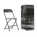 Chaise pliante en plastique - Lot de 10 - Capacité de 295 kg - Chaise événementielle