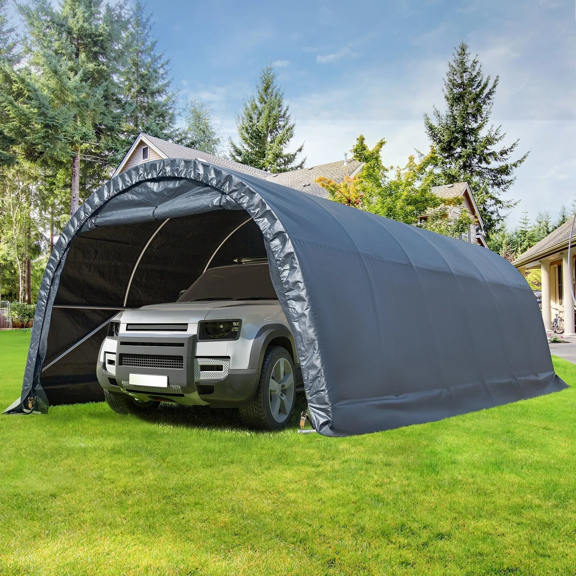Abri de jardin et carport : abri portable pour vélos, motos et rangement de jardin