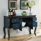 Console de rangement en bois "café français" avec tiroirs