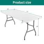 Table de pique-nique pliante 72 po pour 4 personnes