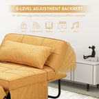Canapé Convertible Lit Canapé Fauteuil Ottoman Pliant Fauteuils Inclinables pour Salon