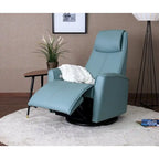 Fauteuil Fjords Urban en cuir avec balancier et repose-pieds intégré