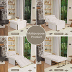Canapé Convertible Lit Canapé Fauteuil Ottoman Pliant Fauteuils Inclinables pour Salon