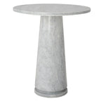Table d'appoint ronde haute en marbre SAFAVIEH Couture Ghicu - 56 cm L x 53 cm P x 61 cm H - 21Wx21Dx24H