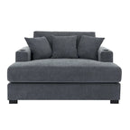 Trois tailles de chaise longue surdimensionnée avec oreillers