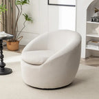 Fauteuil pivotant - Rotation à 360° - Tissu bouclé