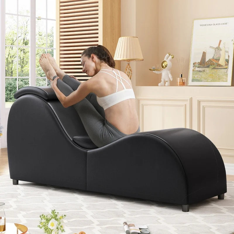 Chaise de yoga d'intérieur Mixoy, chaise longue de yoga incurvée pour adultes, pour étirements, exercices et relaxation