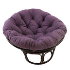 Fauteuil Papasan en rotin Bali de 42 pouces avec coussin en sergé