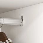 Armoire Penderie en Bois avec 6 Cubes de Rangement et Tringle Suspendue