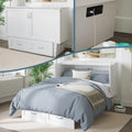 Lit escamotable coffre Monroe avec matelas en mousse à mémoire de forme 6 po