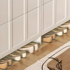 Meuble de rangement pour chaussures en bois blanc à 3 niveaux et à façade abattante Slim