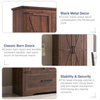 Armoire de rangement de cuisine de ferme, meubles de rangement en bois