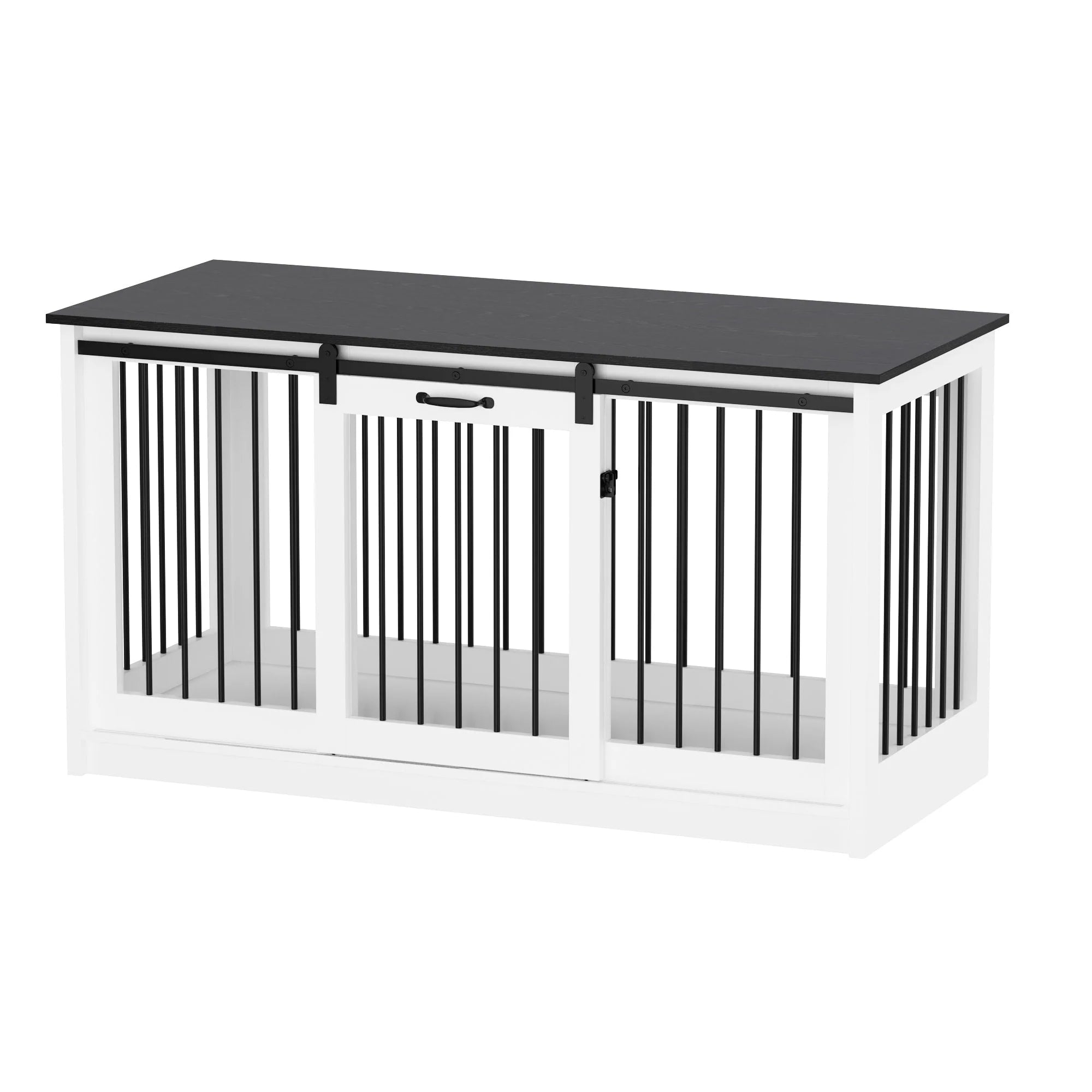Résidence pour animaux de compagnie avec renfort en tubes de fer Cage pour chien élégante et robuste