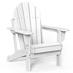Chaise Adirondack pliable d'extérieur avec porte-gobelet