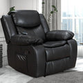 Fauteuil inclinable en cuir, large, durable, avec massage et chauffage