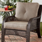 Ensemble de 2 coussins d'extérieur Sunbrella haut de gamme à assise profonde