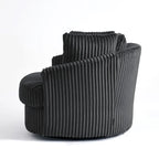 Fauteuil pivotant cylindrique déhoussable à accoudoirs encastrés DREAMSIDEA