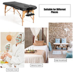 Table de massage portable 84L réglable lit de spa facial tatouage avec sac de transport