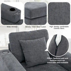 Trois tailles de chaise longue surdimensionnée avec oreillers