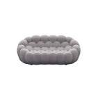 Canapé paresseux courbé 2 places Bubble de forme nid d'abeille en tissu textile 3D pour salon et appartement